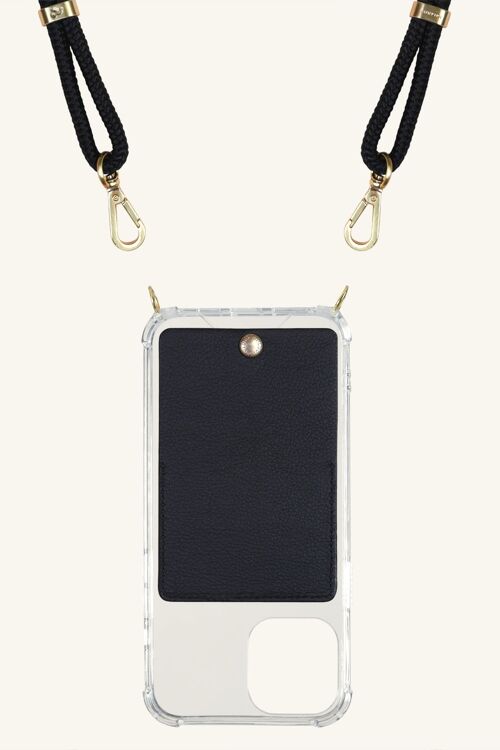 COQUE PORTABLE YVES  - AVEC POCHETTE EN CUIR Iphone 12 PRO MAX