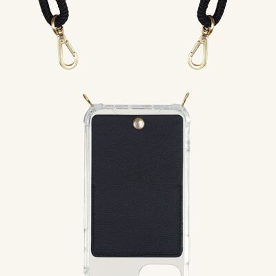 COQUE PORTABLE YVES  - AVEC POCHETTE EN CUIR Iphone 12 & 12 PRO