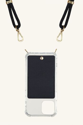 COQUE PORTABLE YVES  - AVEC POCHETTE EN CUIR Iphone 12 & 12 PRO 1