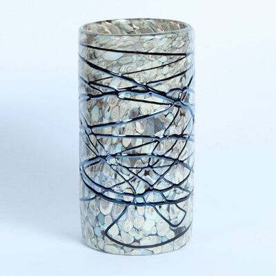 Perla Marble Edition Vase | Mexican Hand-Blown from Recycled Glass - 8x8cms