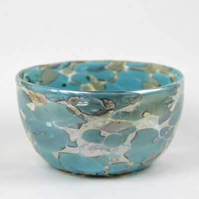 Sirena Turquesa Edition - Turquoise & Marbled Contemporay Bowl - 12x7cms