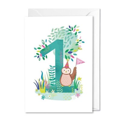 Age 1 Forest Friends card