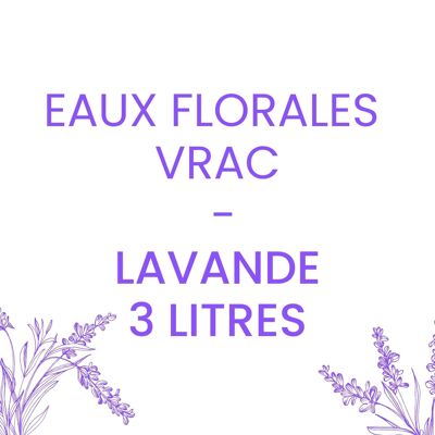 Lavender bulk floral waters - 3L