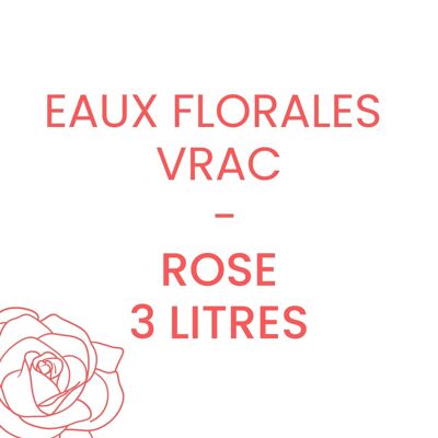 Acqua floreale di rose sfuse - 3L