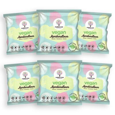 6 Pack of Vegan Assorted Fruit Flavoured Marshmallow Balls 6 x 100g - Assorted Fruit