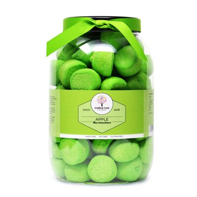 Apple Flavoured Marshmallow Balls in a Gift Jar 600 g