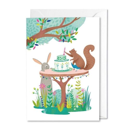 Forest Friends Birthday card