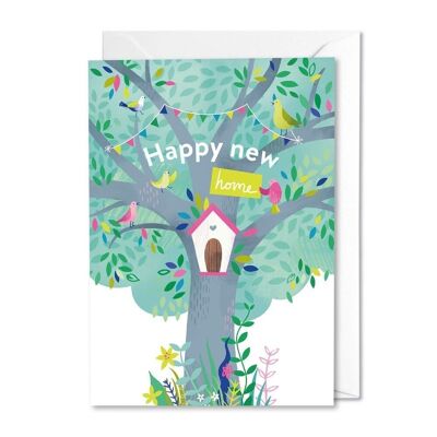 Tarjeta Happy New Home Forest Friends