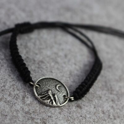 Moon & Mountain Woven Bracelet