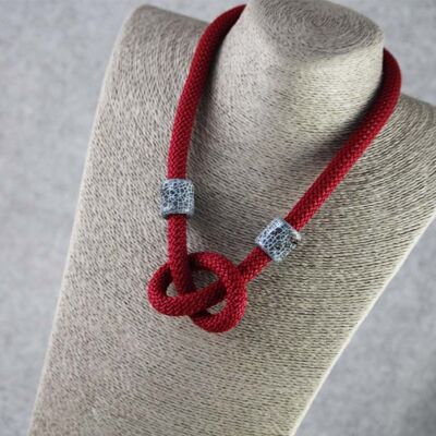 Collar de nudo simple - Joyería de cuerda de escalada