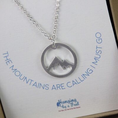 The Mountains Are Calling Necklace