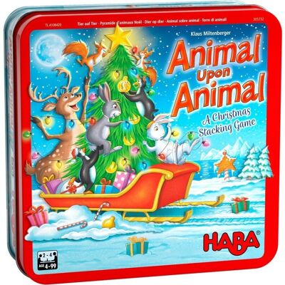 HABA Animal Upon Animal: un juego navideño de apilamiento