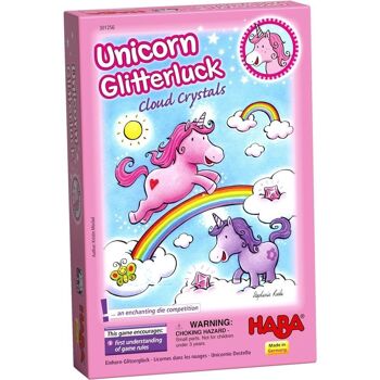 HABA Unicorn Glitterluck - Cloud Crystals - Jeu de société 1