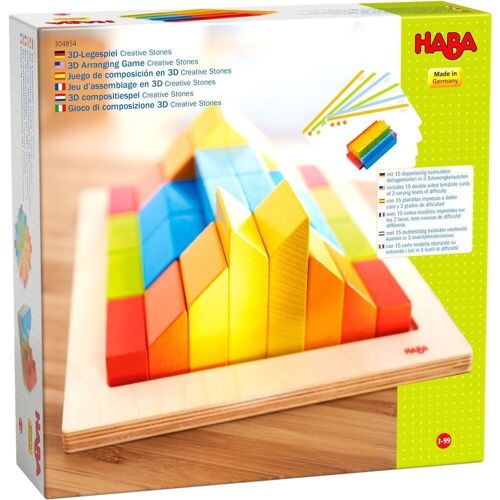 HABA 3D Arranging Game Creative Stones - Wooden blocks