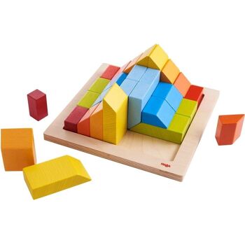 HABA Jeu d'arrangement 3D Creative Stones - Blocs en bois 3