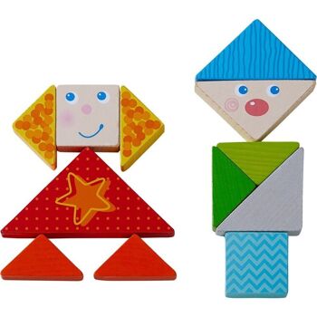 HABA Jeu d'arrangement Funny Faces Tangram 7