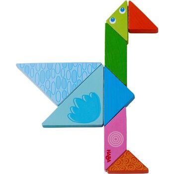 HABA Jeu d'arrangement Funny Faces Tangram 8