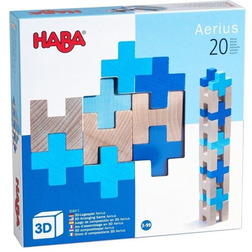 HABA 3D Arranging Game Aerius - Wooden blocks