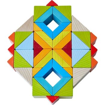 HABA Jeu d'arrangement 3D Blocs de mosaïque - Blocs en bois 8