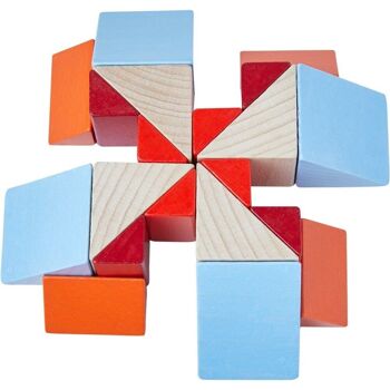 HABA Jeu d'arrangement 3D Blocs de mosaïque - Blocs en bois 9