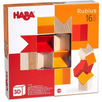 HABA Jeu d'arrangement 3D Rubius - Blocs en bois 1