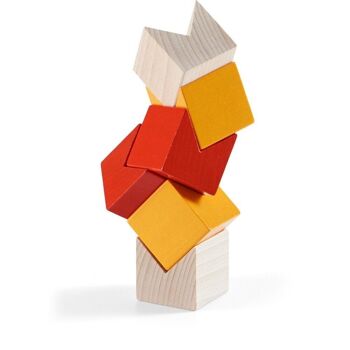 HABA Jeu d'arrangement 3D Rubius - Blocs en bois 3