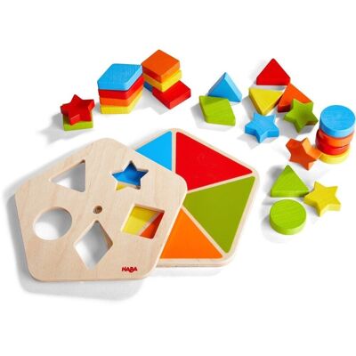 HABA Motor Skills Board Shapes Carousel- Wooden Toy