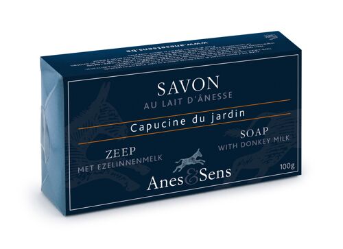 Savon au lait d'ânesse 100g Capucine de jardin