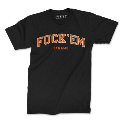 Black Fuck'Em Paname T-shirt