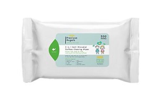 2 in 1 Anti-Microbial surface cleaning wipes- 50 Pack