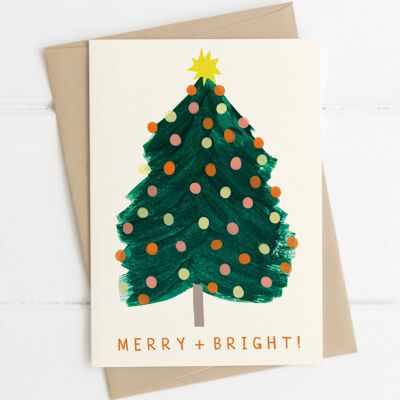 Merry and Bright Tree Christmas Card