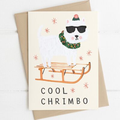 Cool Chrimbo Westie Christmas Card
