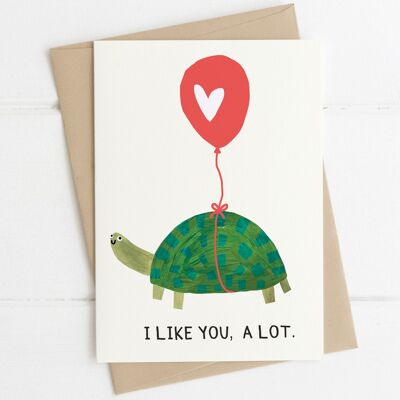 I Like You Tortoise Card