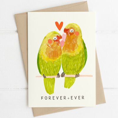 Lovebirds Forever Card