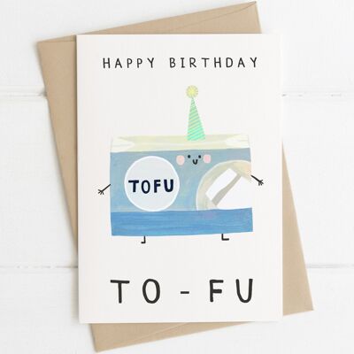Happy Birthday Tofu Card