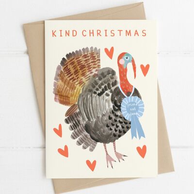Kind Christmas Turkey Card