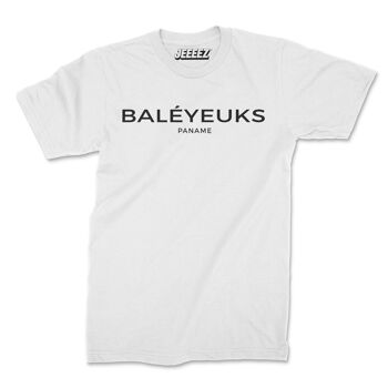 T-shirt blanc Baléyeuks Paname