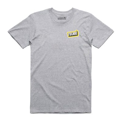 T-shirt gris Teubé sticker