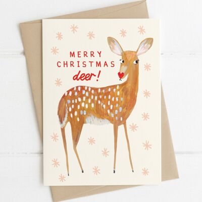 Merry Christmas Deer Card