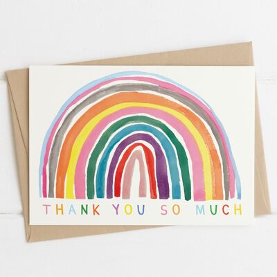 Rainbow Thank You Card