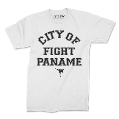 T-shirt bianca Paname City of fight