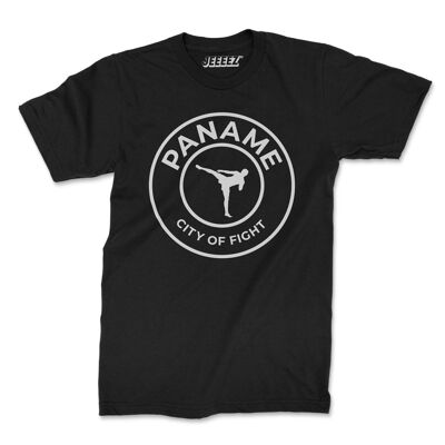 T-shirt Paname città di lotta nera