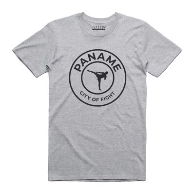 T-shirt Paname città di lotta grigia