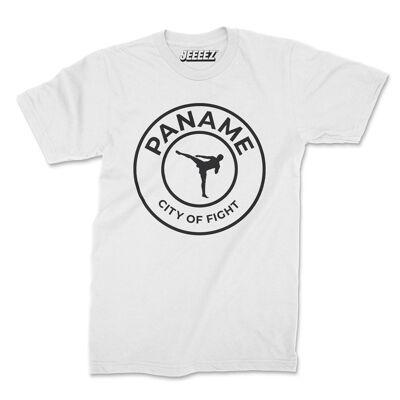 T-shirt bianca Paname città di lotta