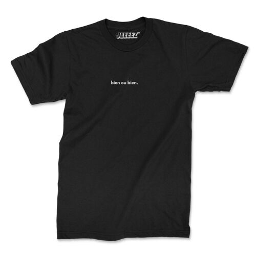 T-shirt noir bien ou bien
