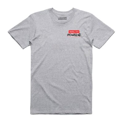 Hello I'm Fonsdé gray t-shirt