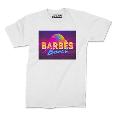 T-shirt blanc Barbès Beach