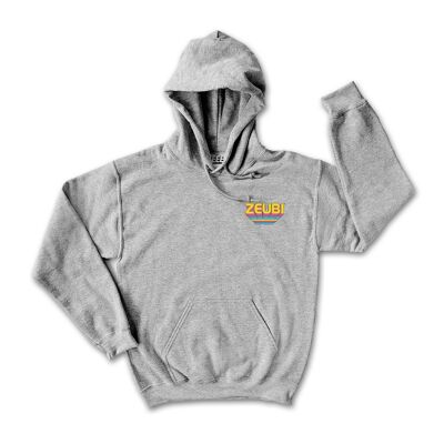 Gray Zeubi heart hoodie