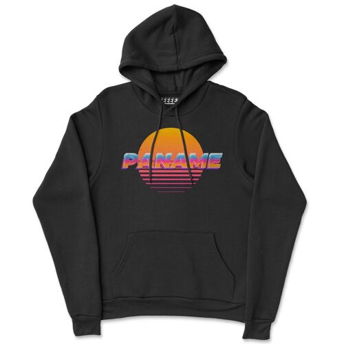 Hoodie noir Paname Sun