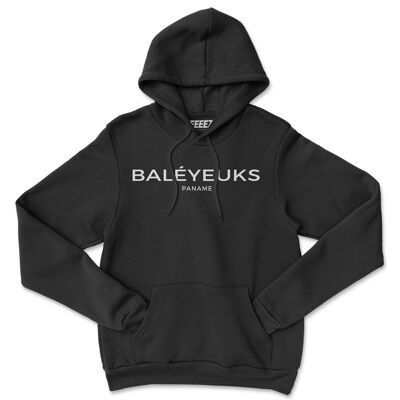 Hoodie noir Baléyeuks Paname